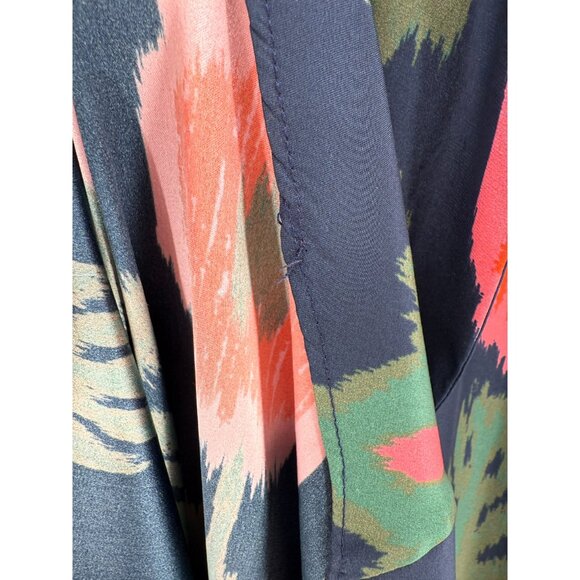 Figue Valerie Silk Dress in Hanging Flower Midnight Navy 4 - Picture 4 of 8